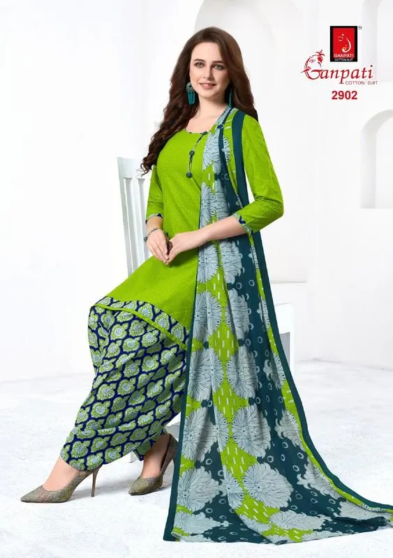 Ganpati Launched Payal Vol 29 Cotton Casual Wear Salwar Suits