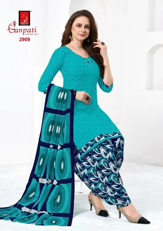 Ganpati Launched Payal Vol 29 Cotton Casual Wear Salwar Suits