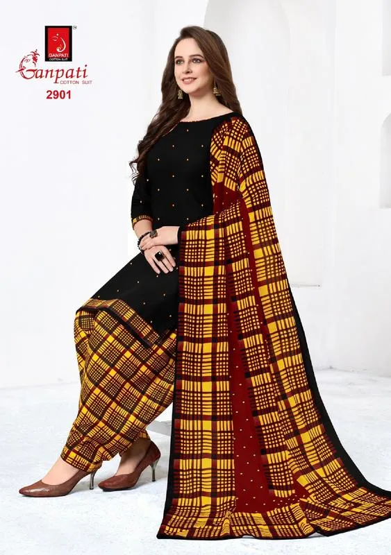 Ganpati Launched Payal Vol 29 Cotton Casual Wear Salwar Suits
