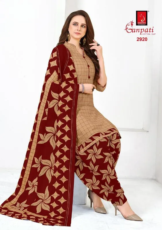 Ganpati Launched Payal Vol 29 Cotton Casual Wear Salwar Suits
