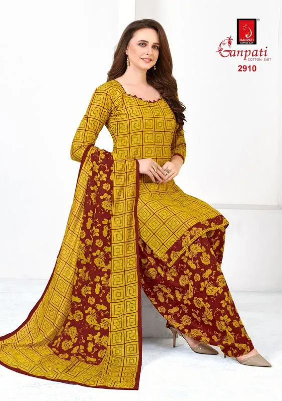 Ganpati Launched Payal Vol 29 Cotton Casual Wear Salwar Suits