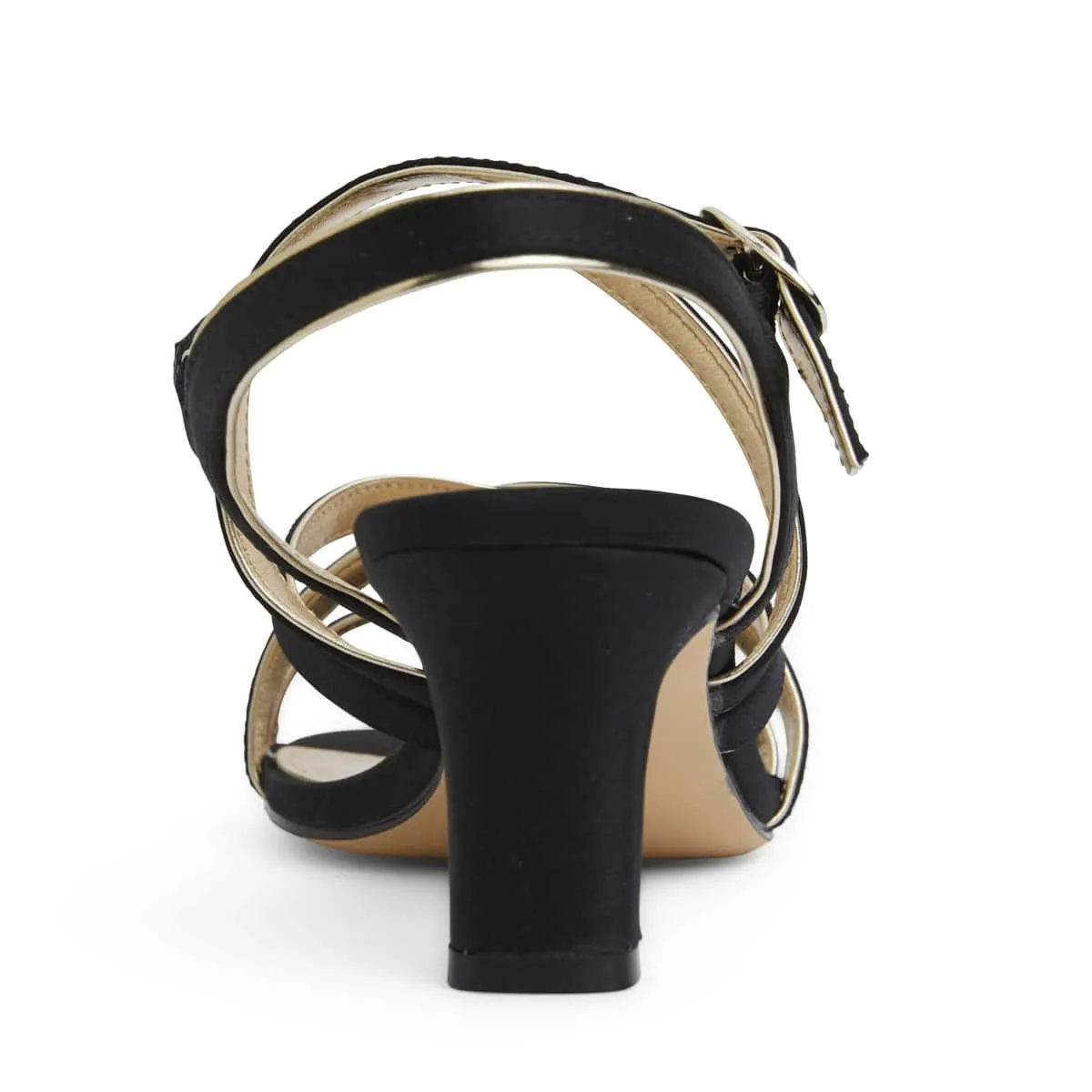 Genaya Heel in Black And Gold