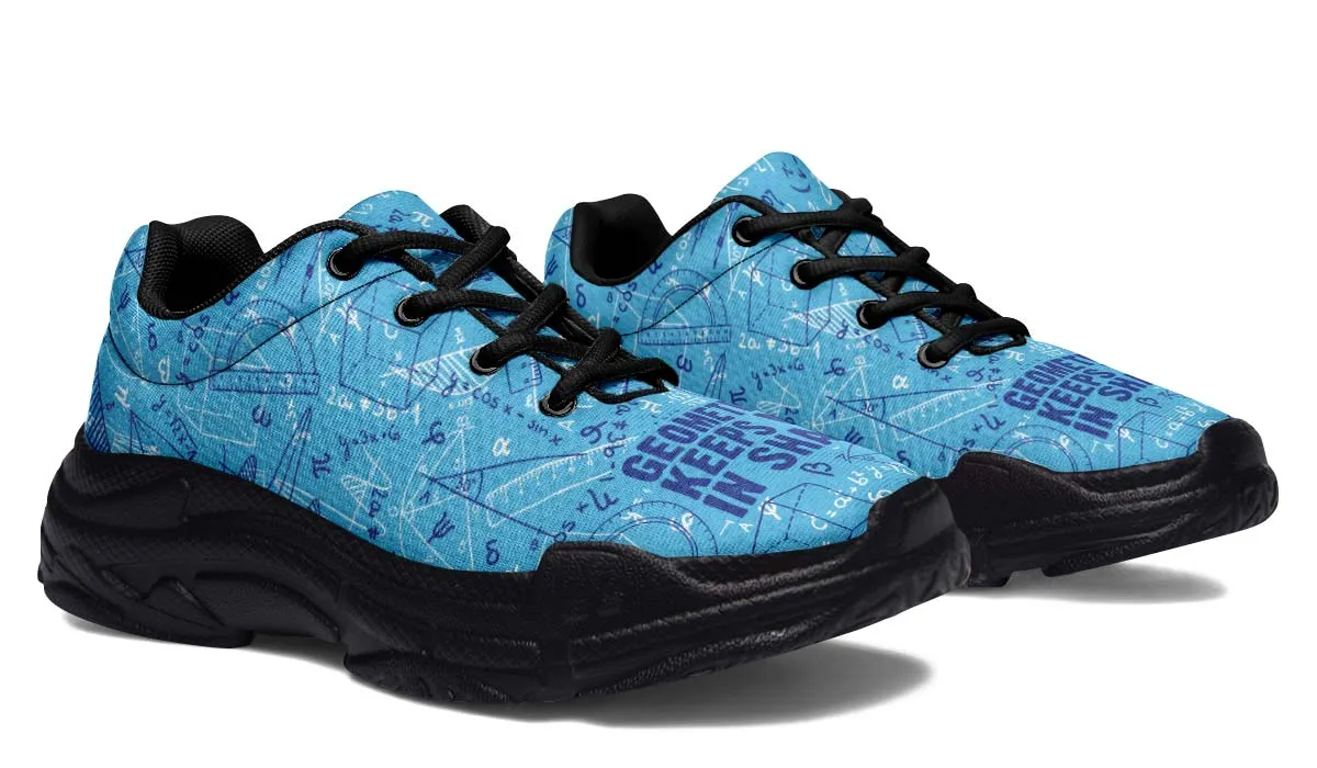 Geometry Shape Chunky Sneakers