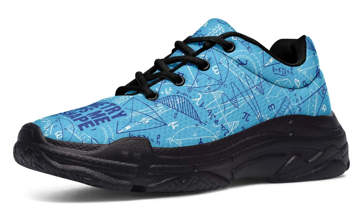 Geometry Shape Chunky Sneakers