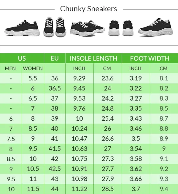 Geometry Shape Chunky Sneakers