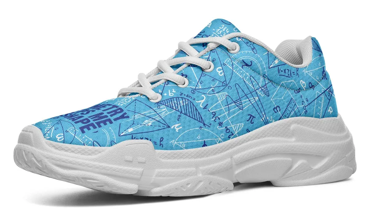 Geometry Shape Chunky Sneakers