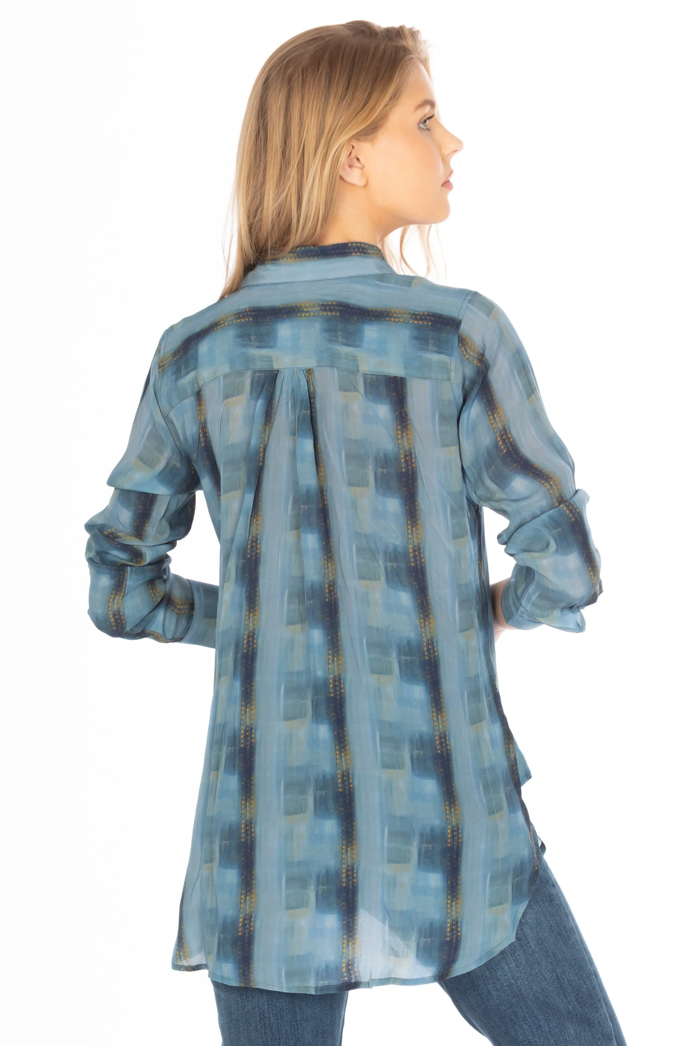 Half Button-up Pullover Tunic