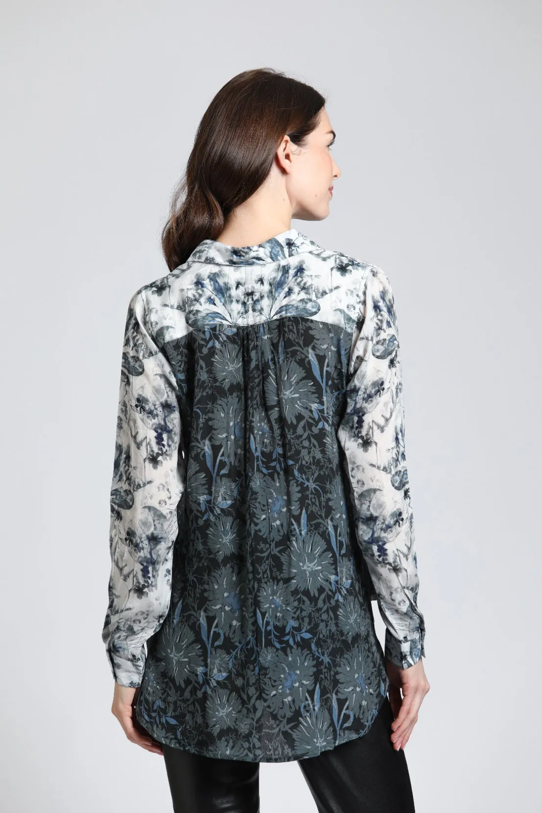 Half Button-up Pullover Tunic