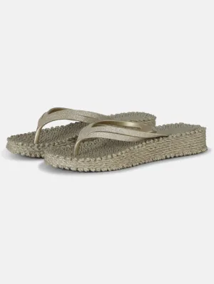 Ilse Jacobsen Women's Flip Flops With Wedge Platform Sole In Platin CHEERFUL13 Col 780