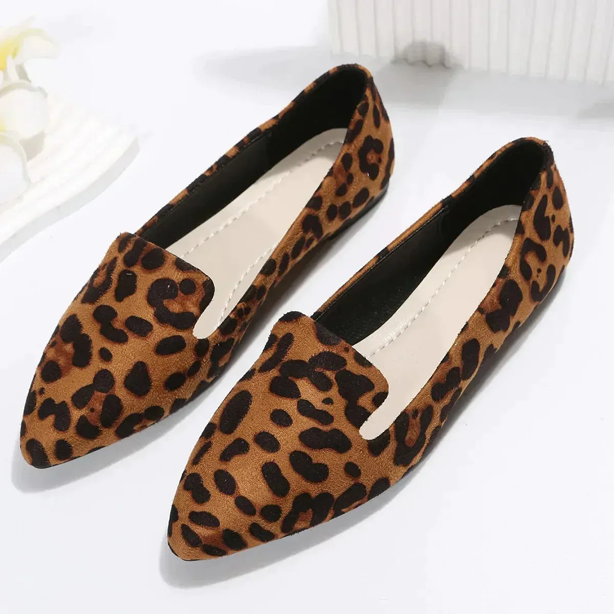 Ivy - Loafers à bouts pointus léopard
