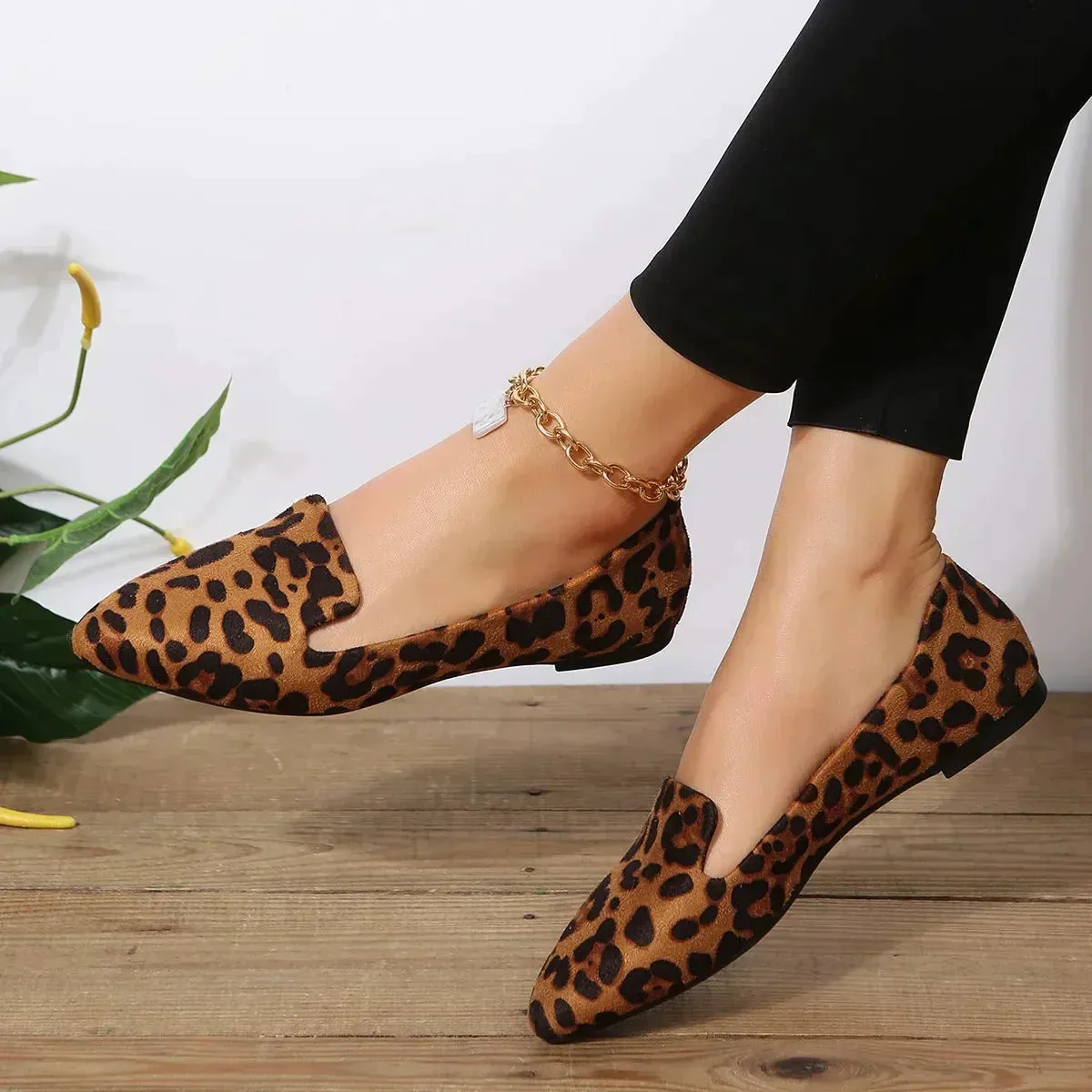 Ivy - Loafers à bouts pointus léopard