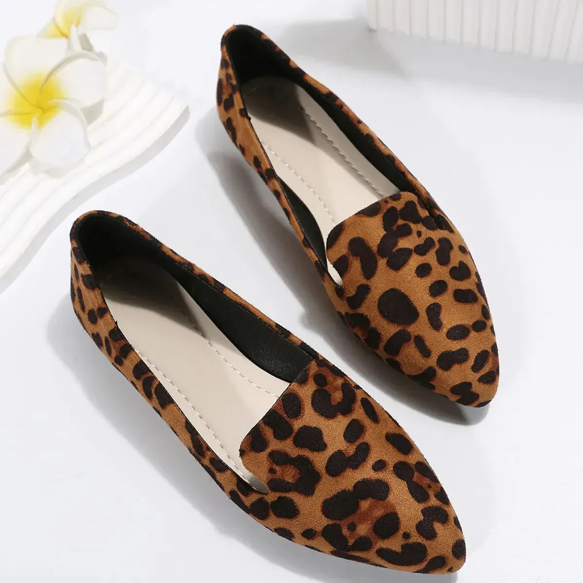 Ivy - Loafers à bouts pointus léopard