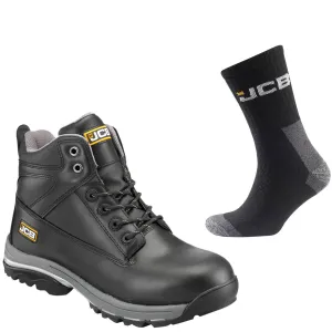 JCB Workmax Special Offer Pack - JCB Workmax Safety Boots   3 Pairs Work Socks