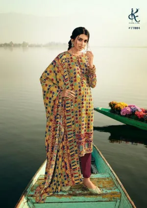 Kesar Presents Aazeen Pashmina Printed Casual Wear Salwar Suits