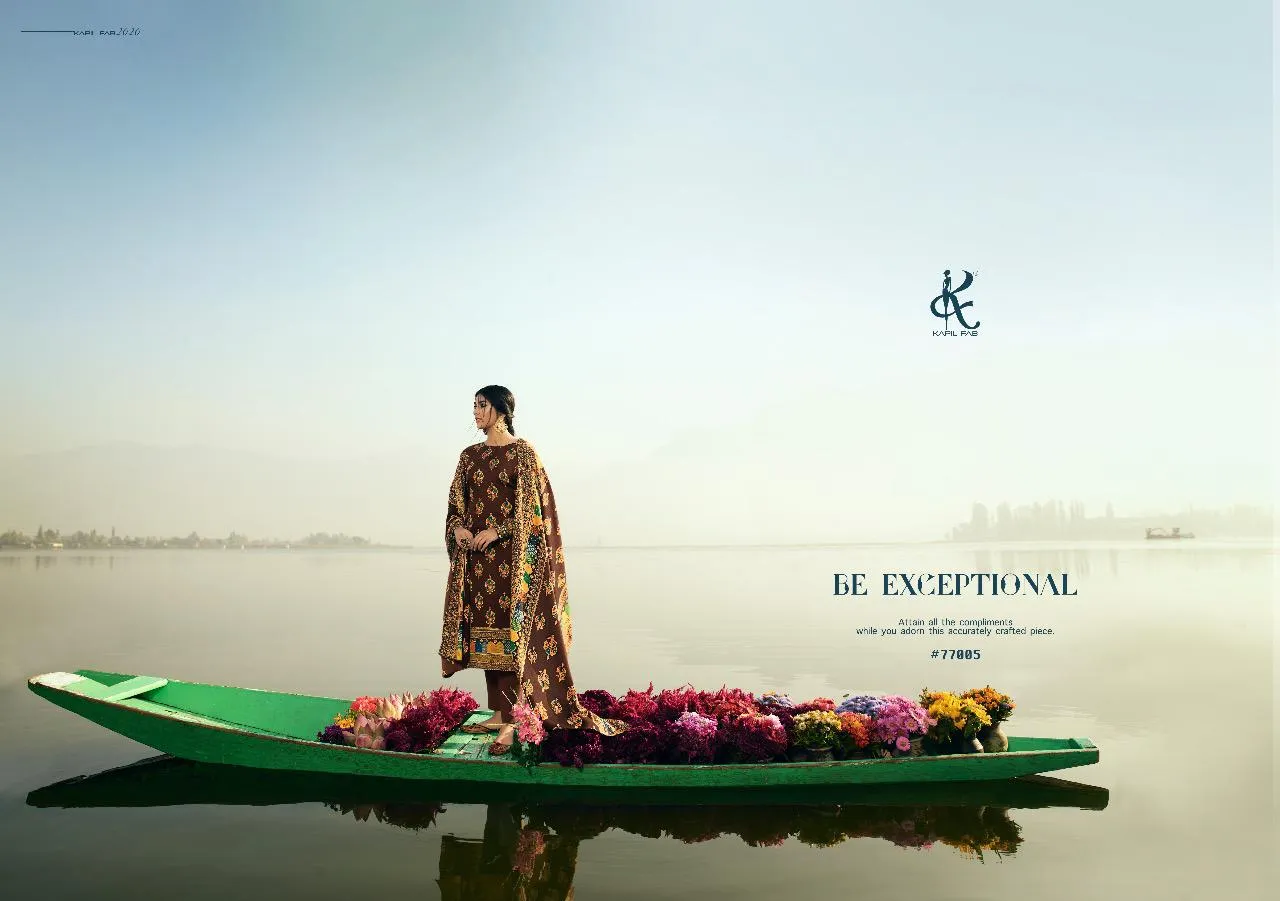 Kesar Presents Aazeen Pashmina Printed Casual Wear Salwar Suits