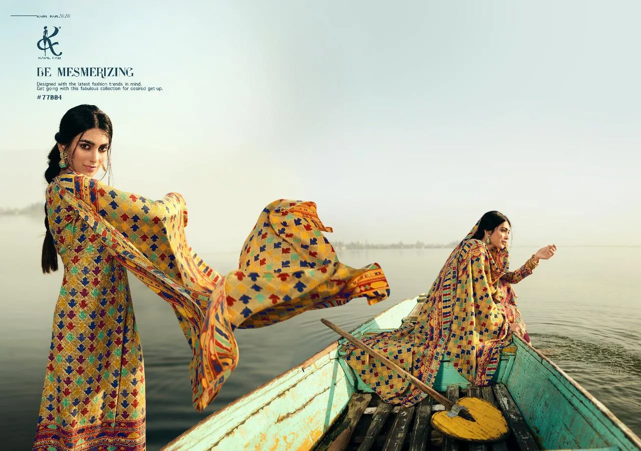 Kesar Presents Aazeen Pashmina Printed Casual Wear Salwar Suits