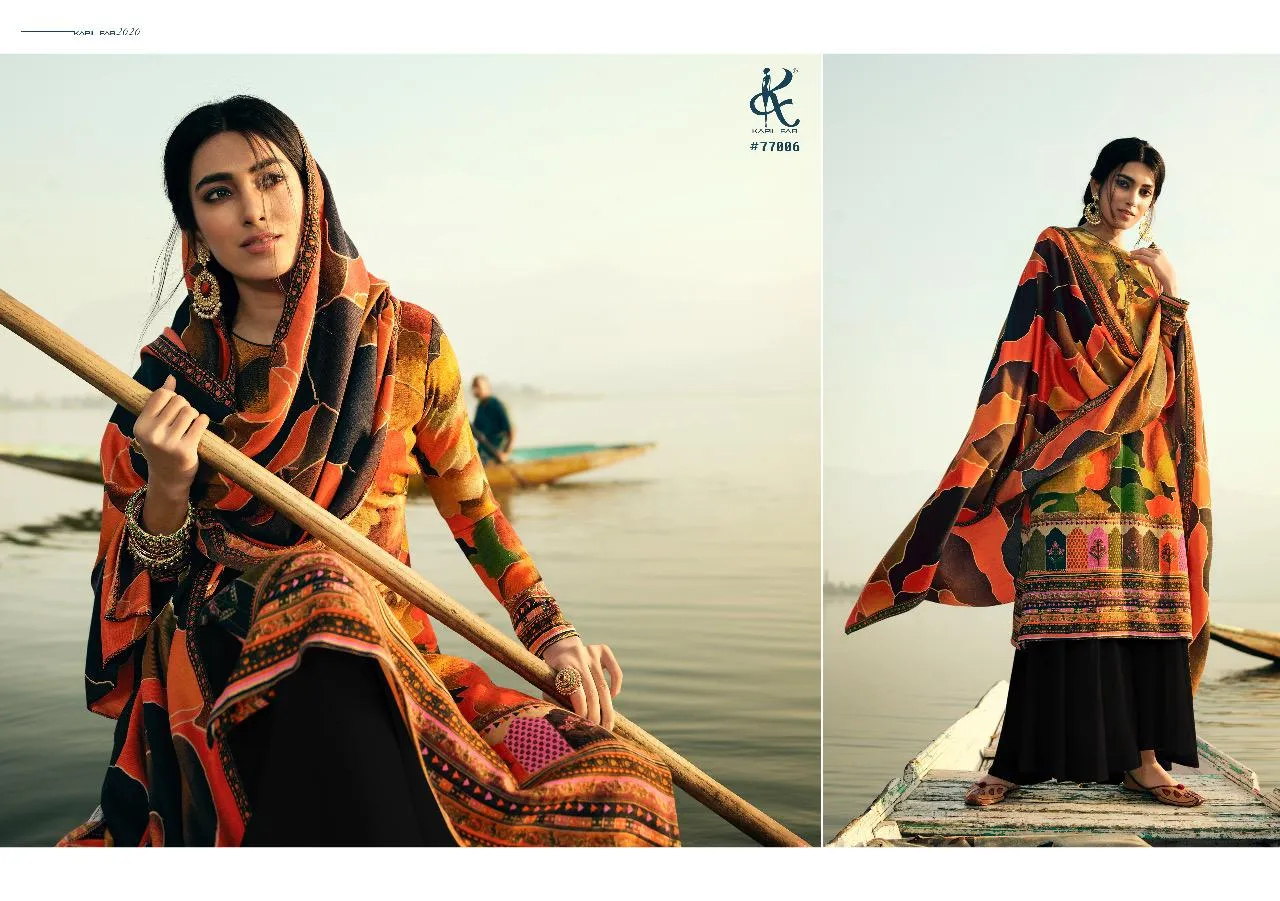 Kesar Presents Aazeen Pashmina Printed Casual Wear Salwar Suits