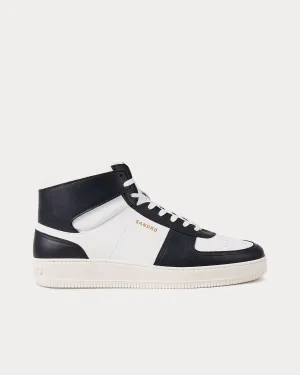 Leather Black / White High Top Sneakers