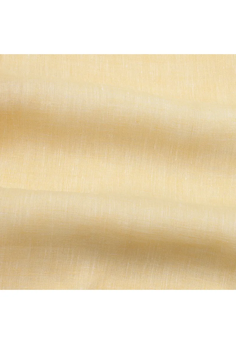 Lemon yellow linen shirt - 032250- 03