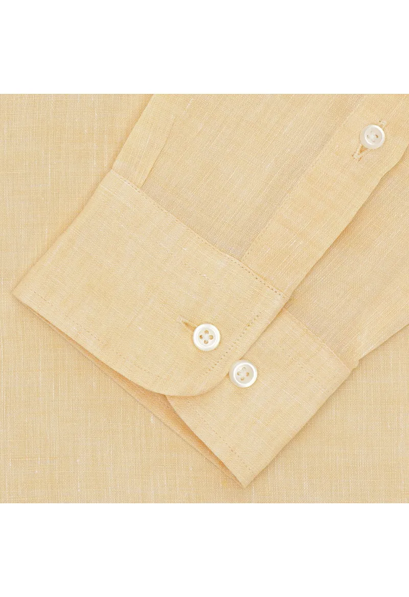Lemon yellow linen shirt - 032250- 03