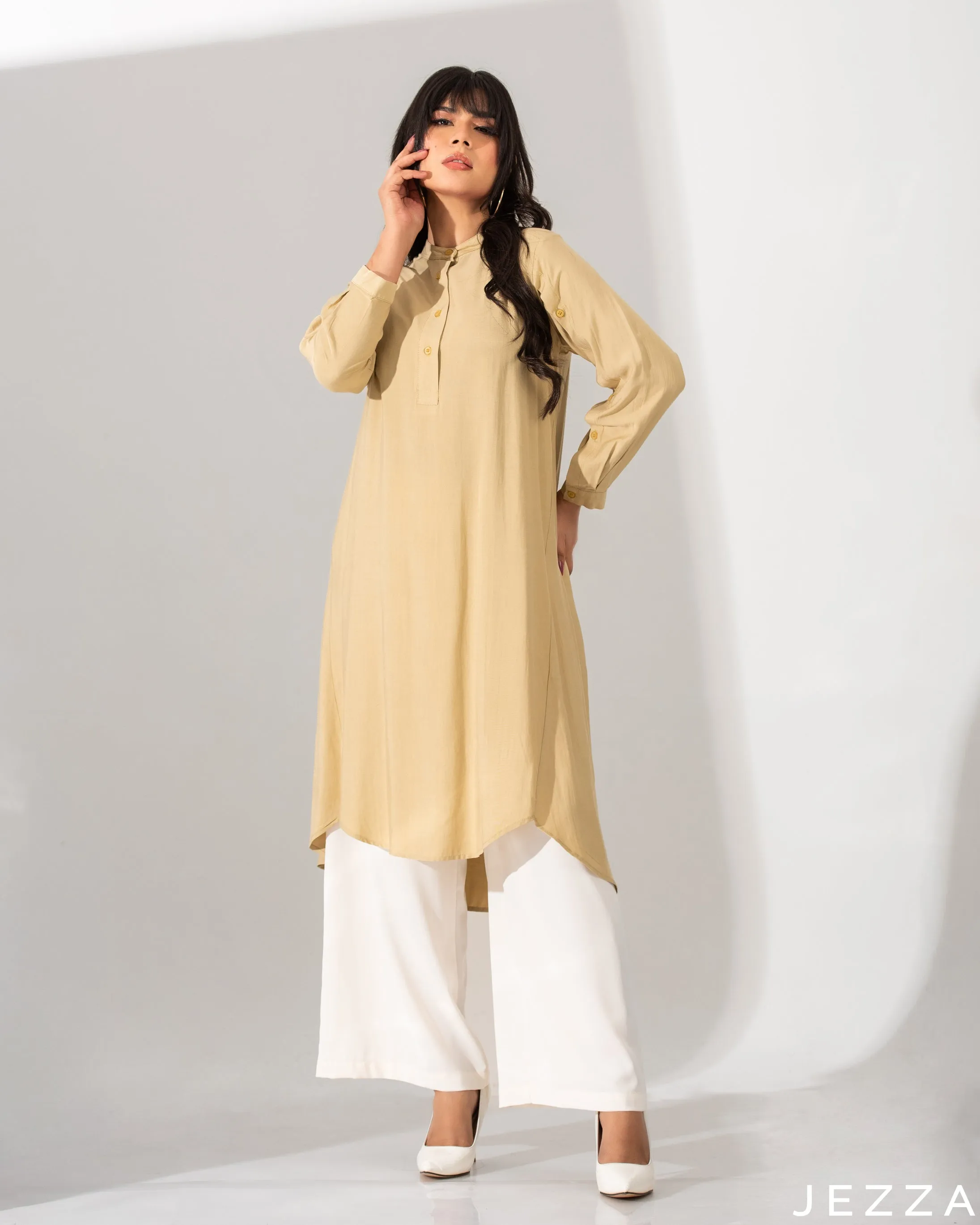 Long Top With Decorative Sleeves 56372