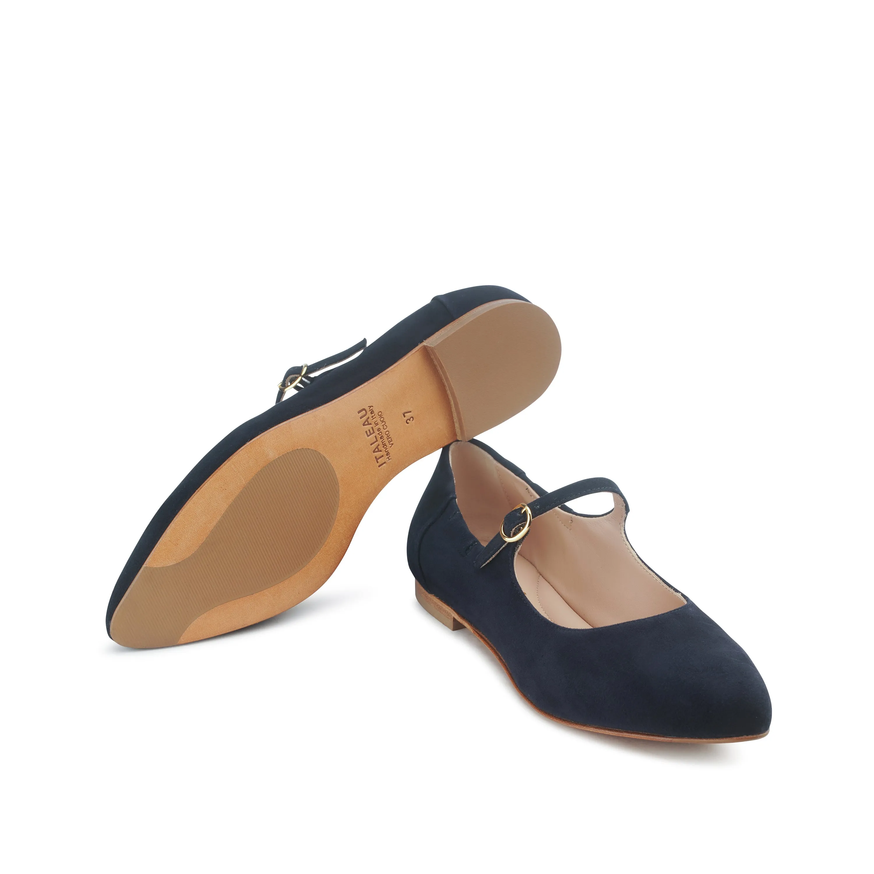 Melia Flexlite Flats Dark Blue