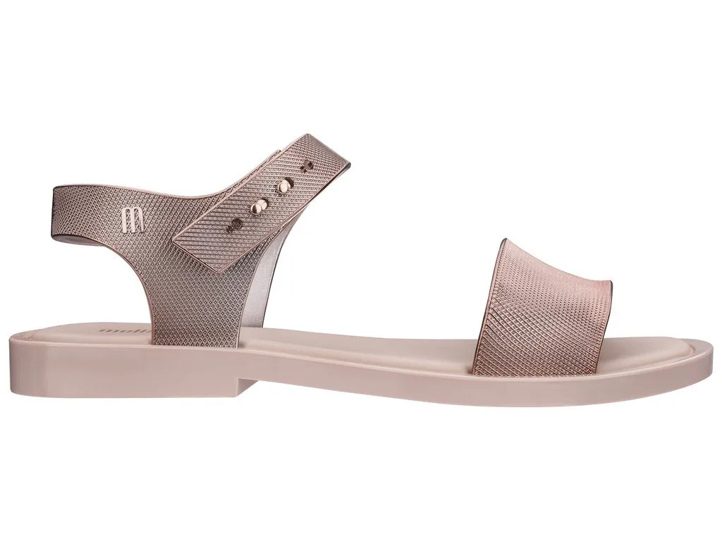 Melissa Mar Chrome AD Pink Rose Flat Sandal For Women
