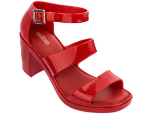 Melissa Model Block Heel Strappy Red Sandal for Women