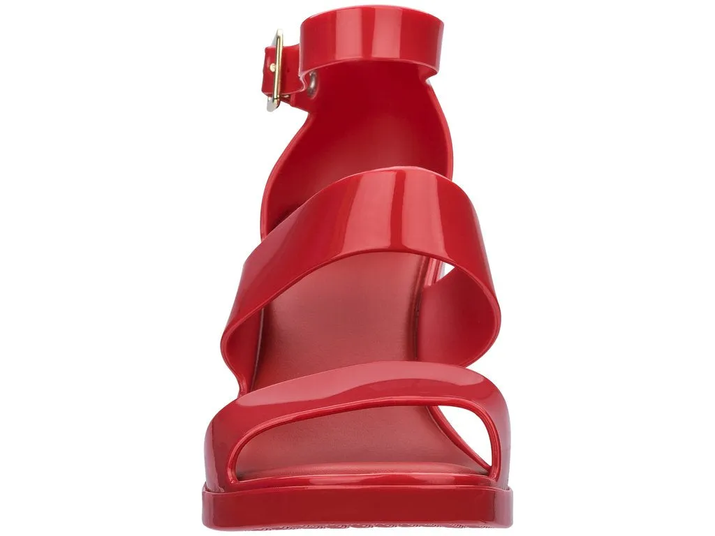 Melissa Model Block Heel Strappy Red Sandal for Women