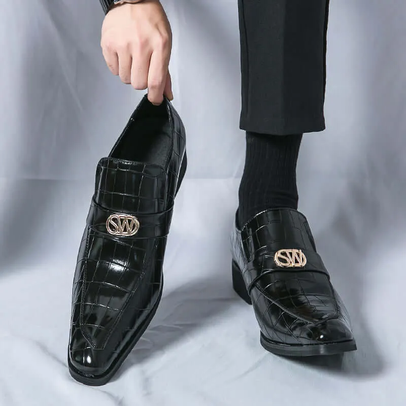 Men's Textured Leather Formal Shoes