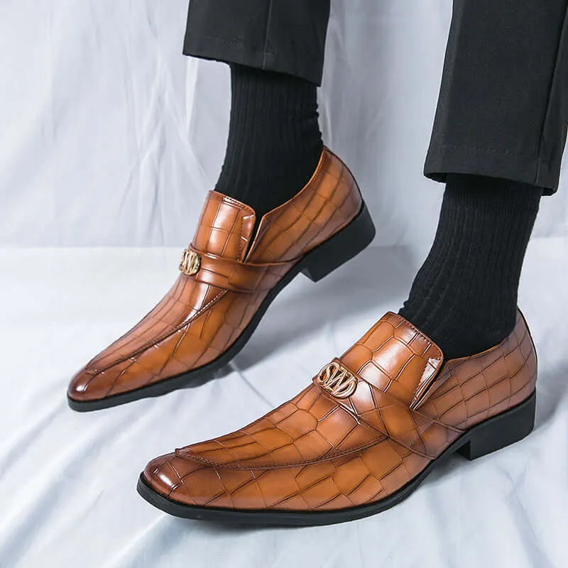 Men's Textured Leather Formal Shoes