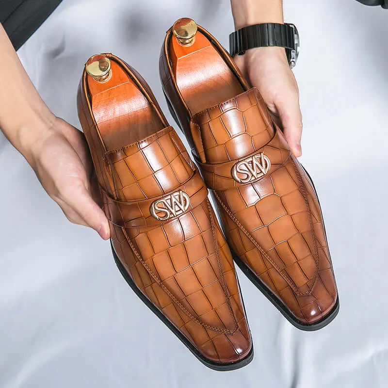 Men's Textured Leather Formal Shoes