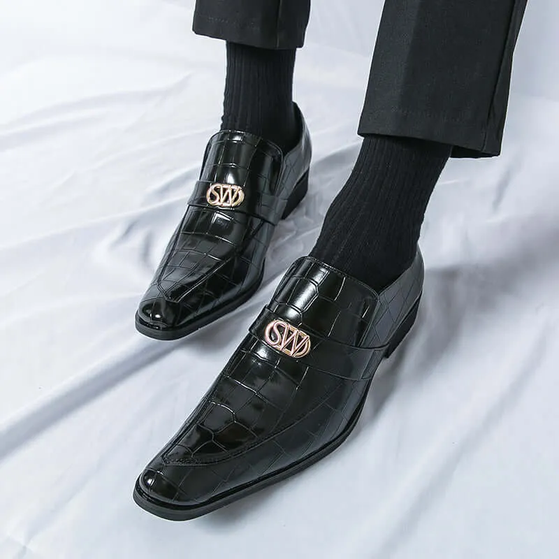 Men's Textured Leather Formal Shoes