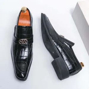 Men's Textured Leather Formal Shoes