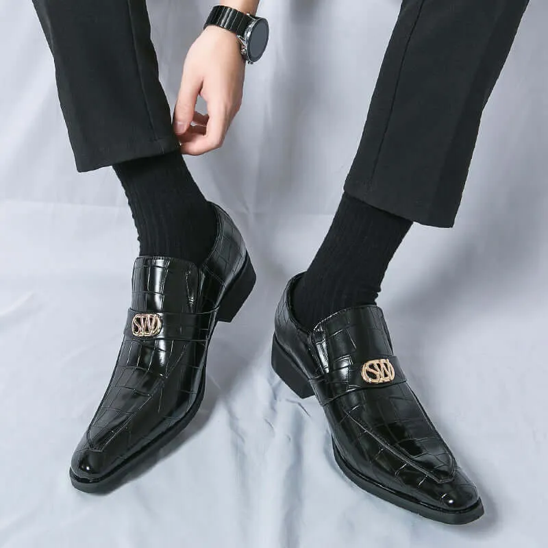 Men's Textured Leather Formal Shoes