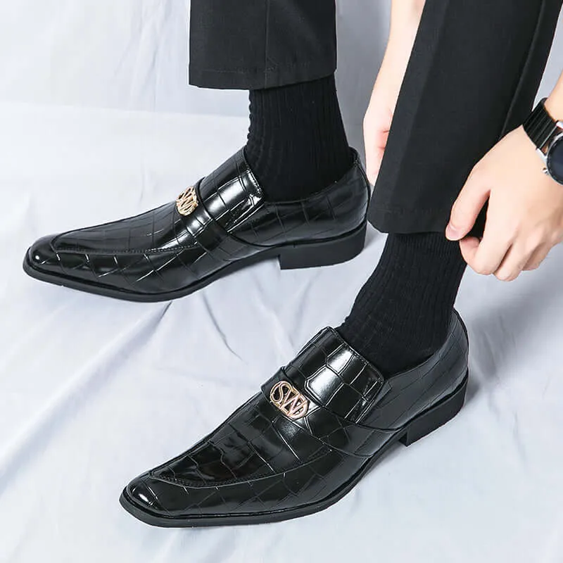 Men's Textured Leather Formal Shoes