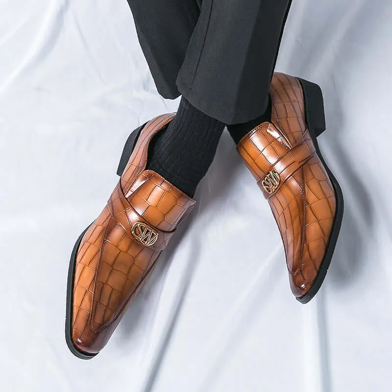 Men's Textured Leather Formal Shoes
