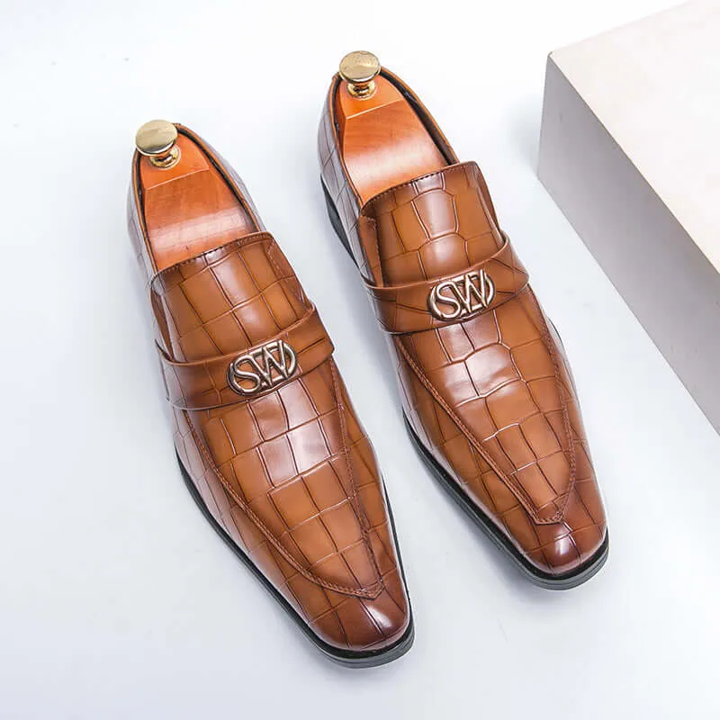Men's Textured Leather Formal Shoes