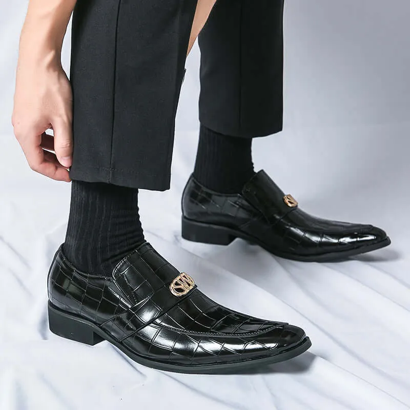 Men's Textured Leather Formal Shoes