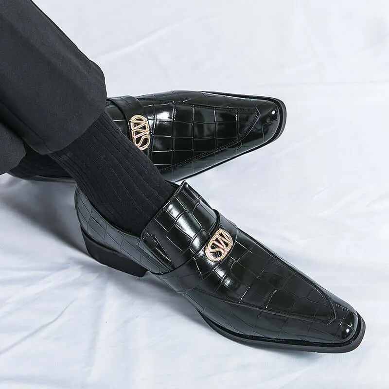 Men's Textured Leather Formal Shoes