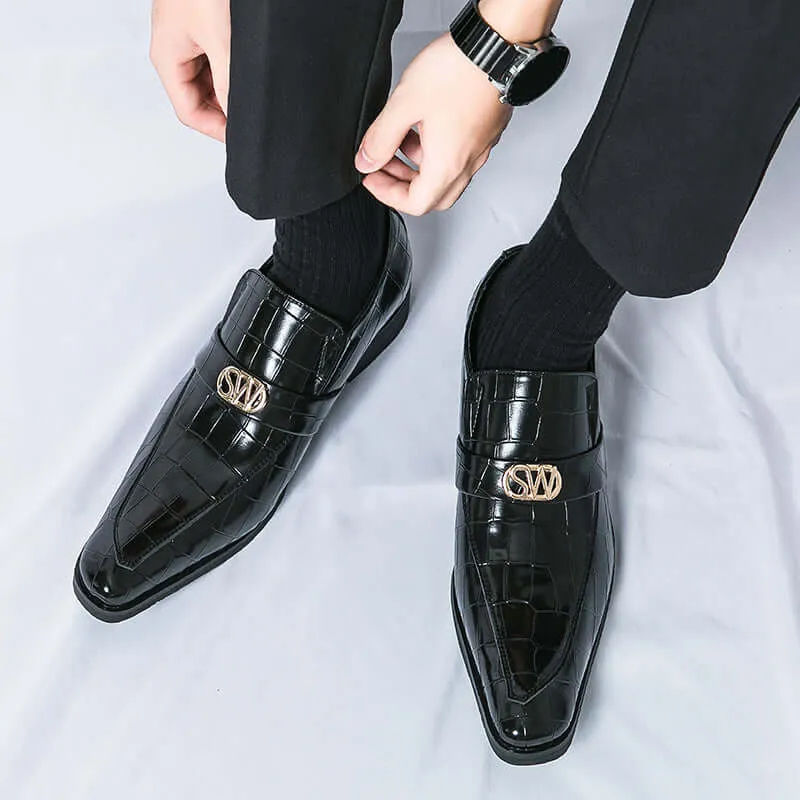 Men's Textured Leather Formal Shoes