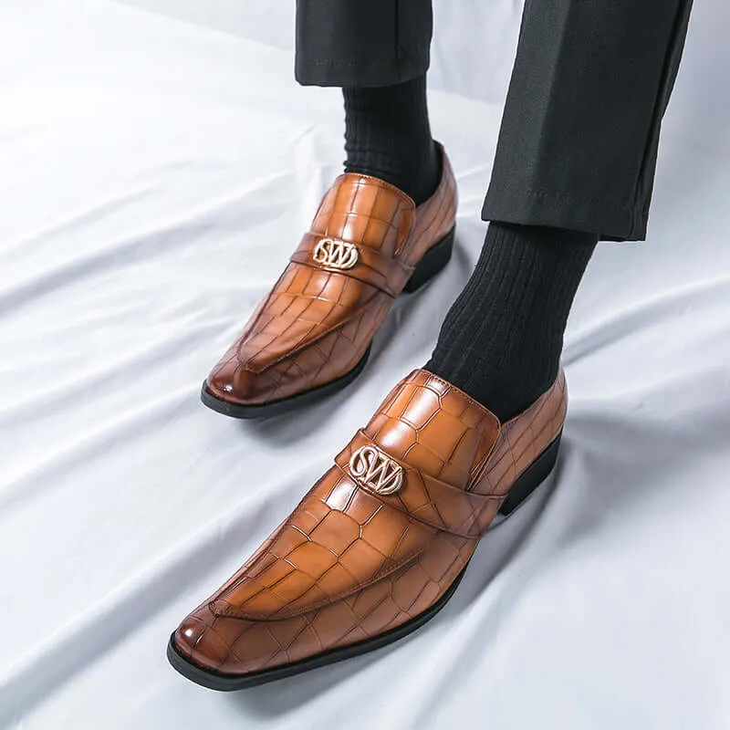 Men's Textured Leather Formal Shoes