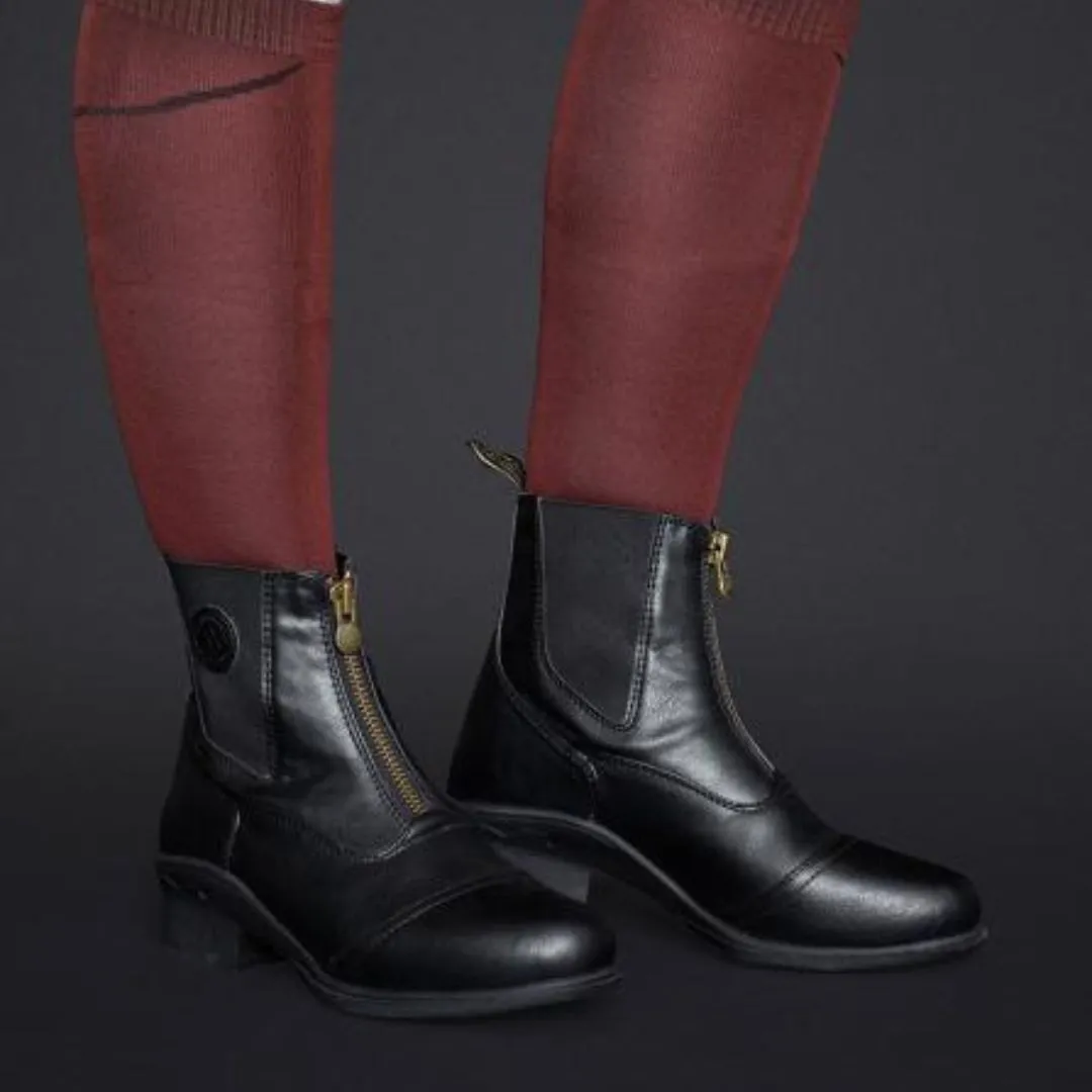 Mountain Horse Veganza Front Zip Paddock Boots in Black