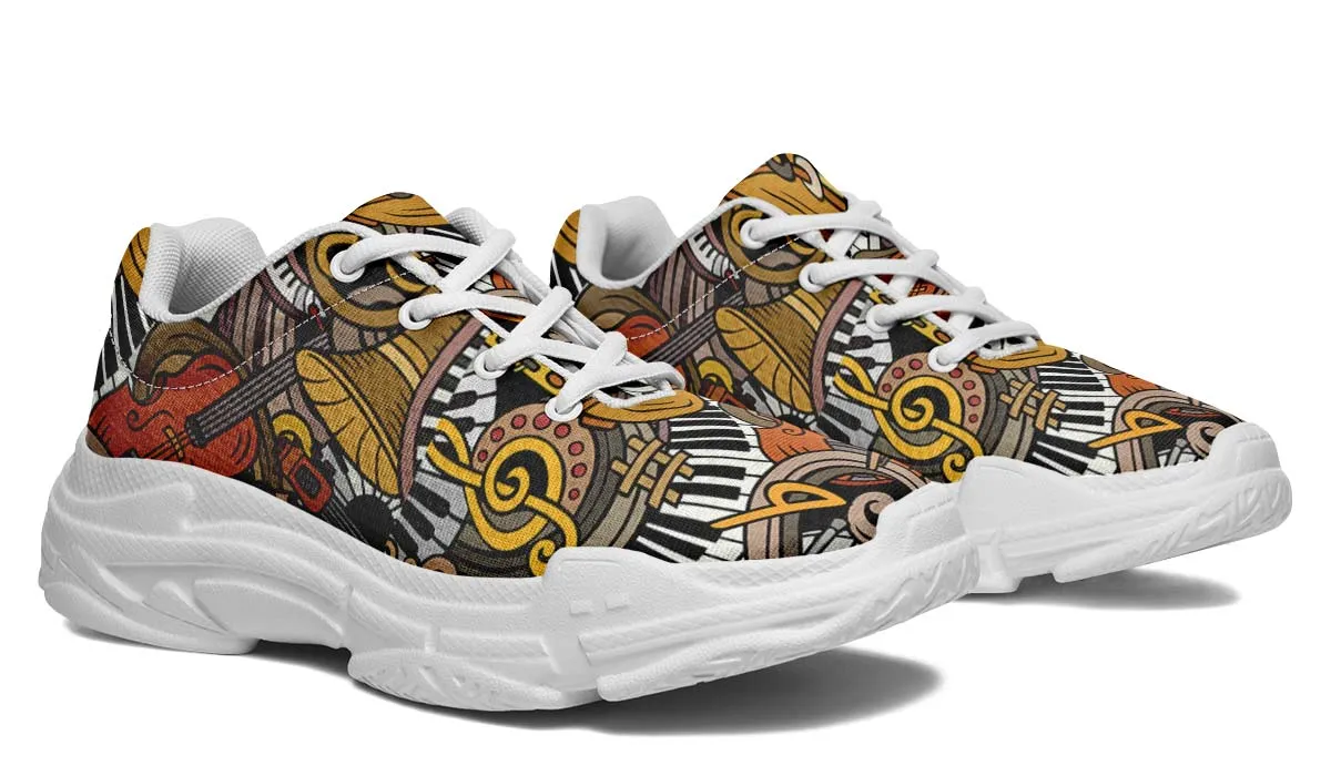 Musical Instruments Chunky Sneakers