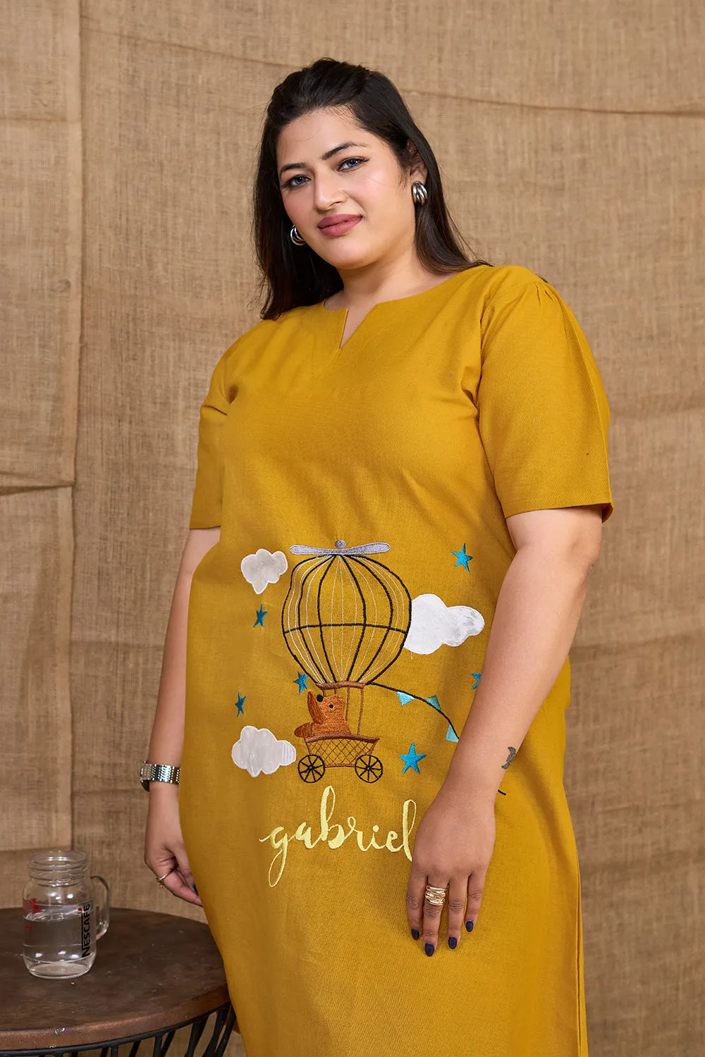 Mustard Yellow Casual Summer Dress