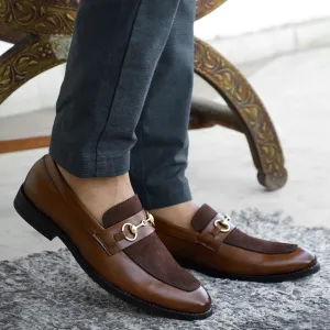 NICHE Tan Brown Presto Horsebit Loafers