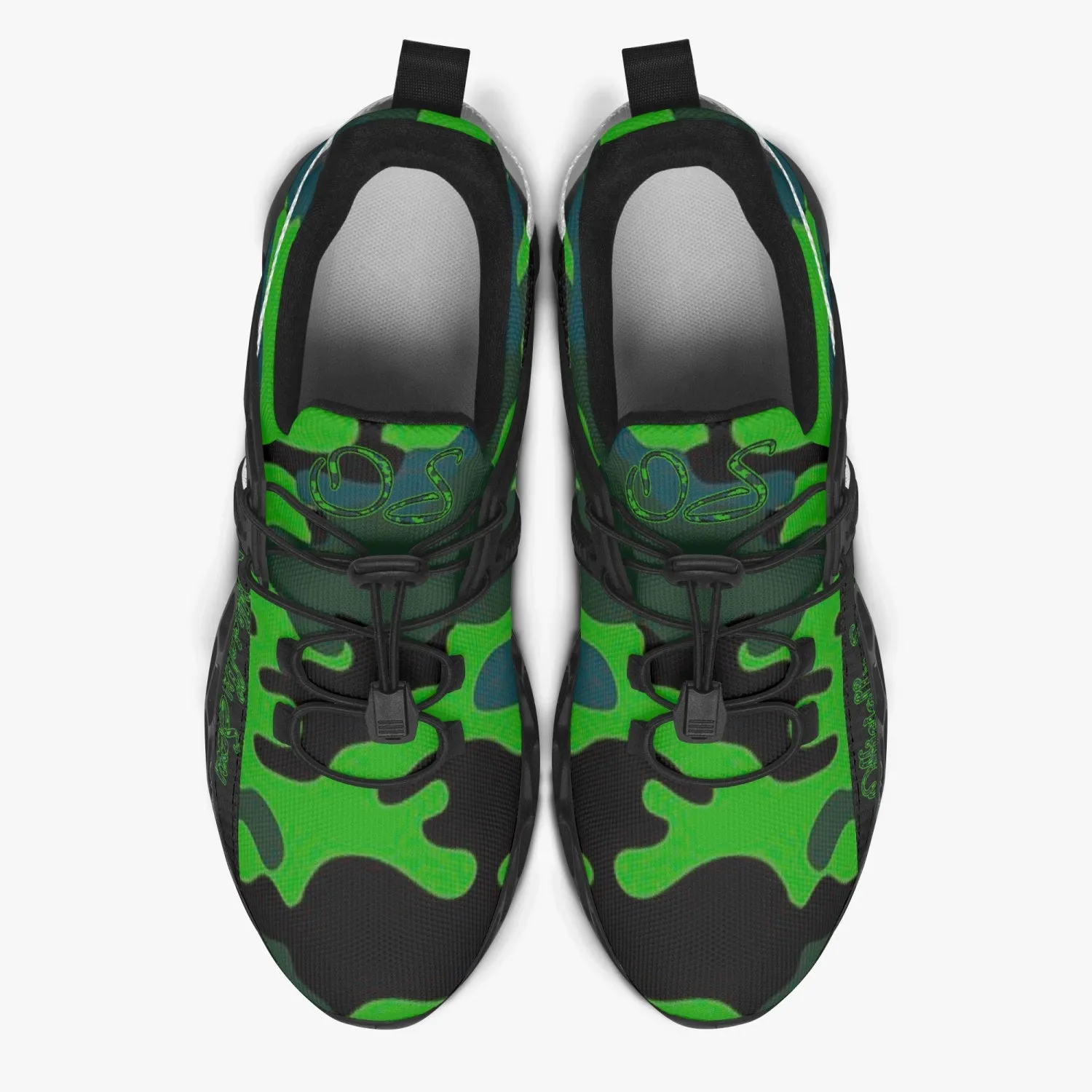 Officially Sexy Green Army Camouflage Collection Mesh Running Shoes