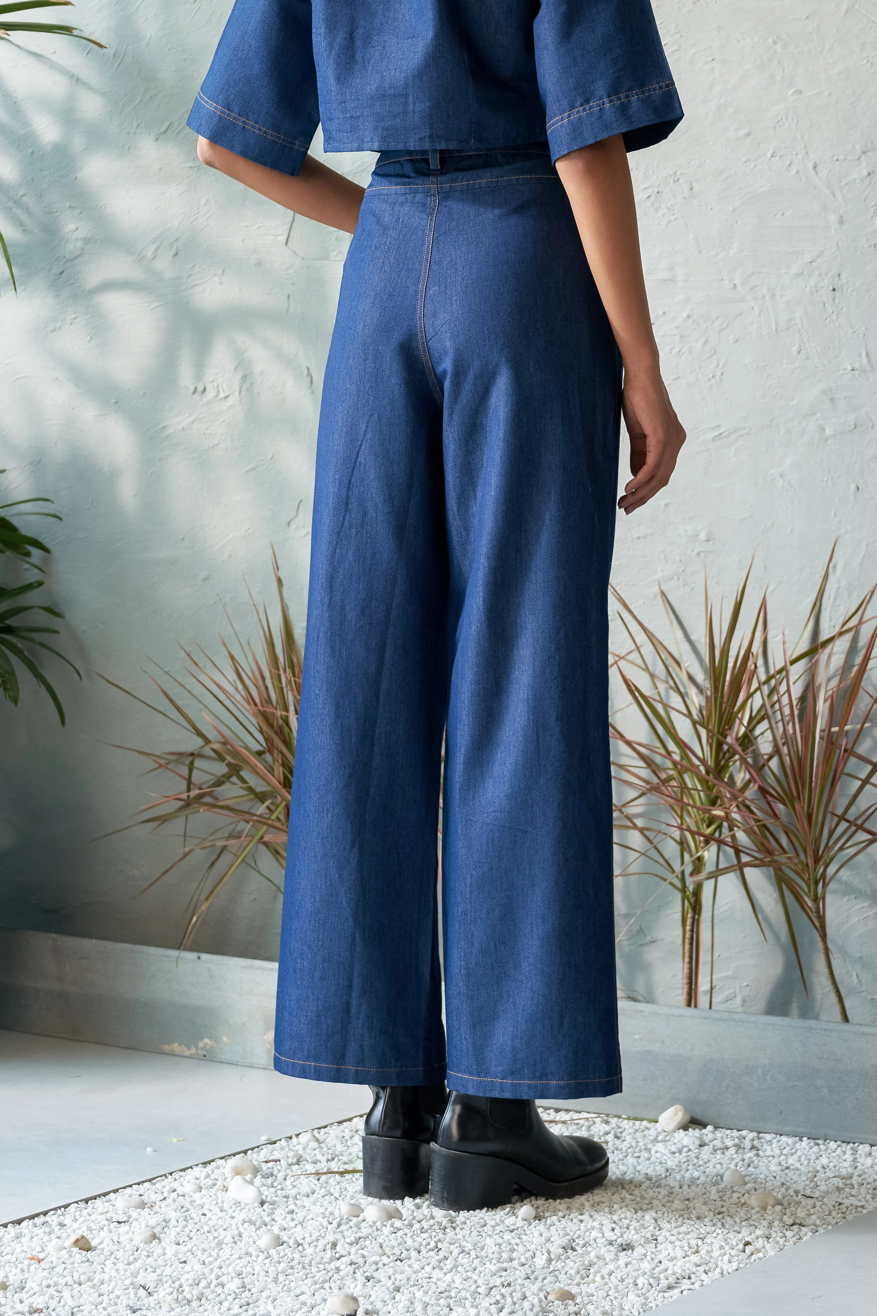 Onyx Blue Denim Pants