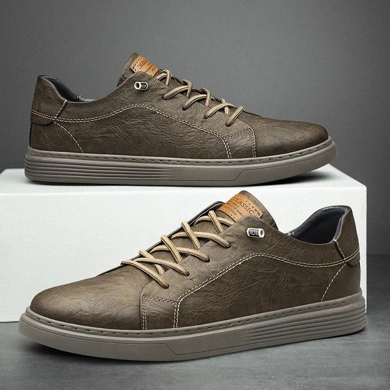 OXFORDS - GENUINE LEATHER SNEAKERS