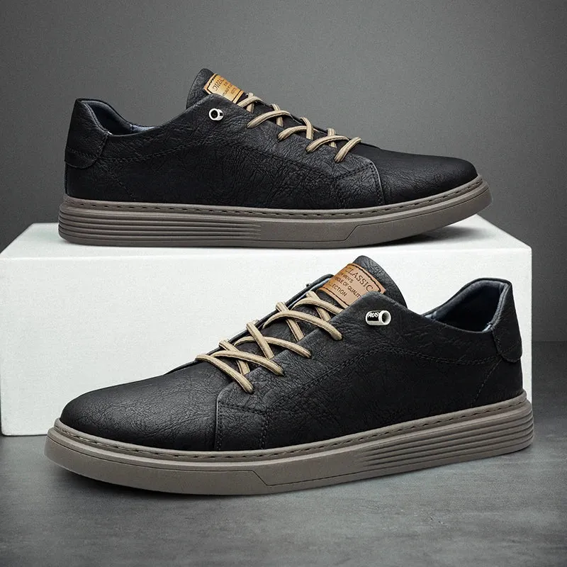 OXFORDS - GENUINE LEATHER SNEAKERS